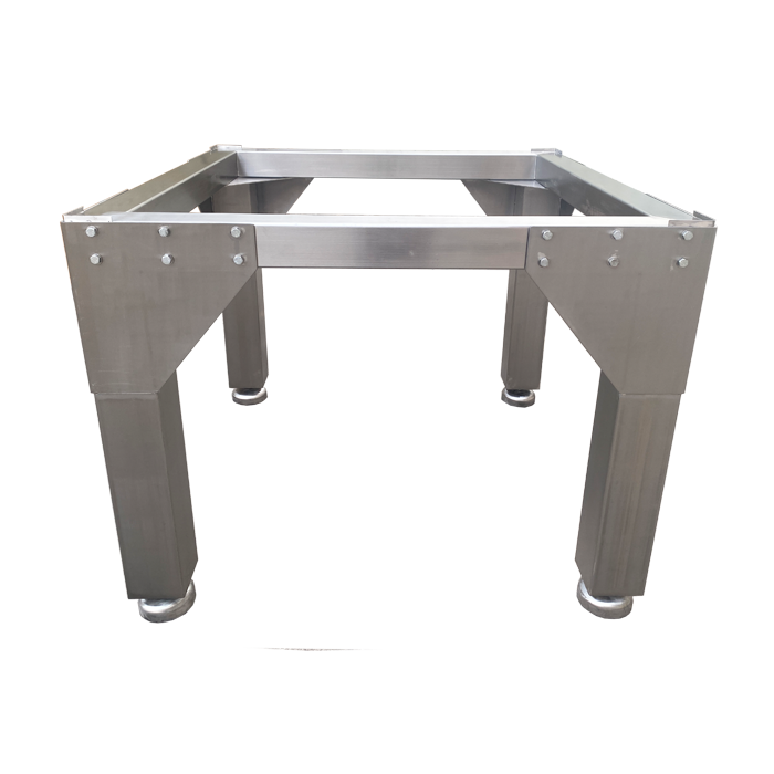 Heavy-duty multihead weigher mezzanine stand for food-grade industrial packaging lines