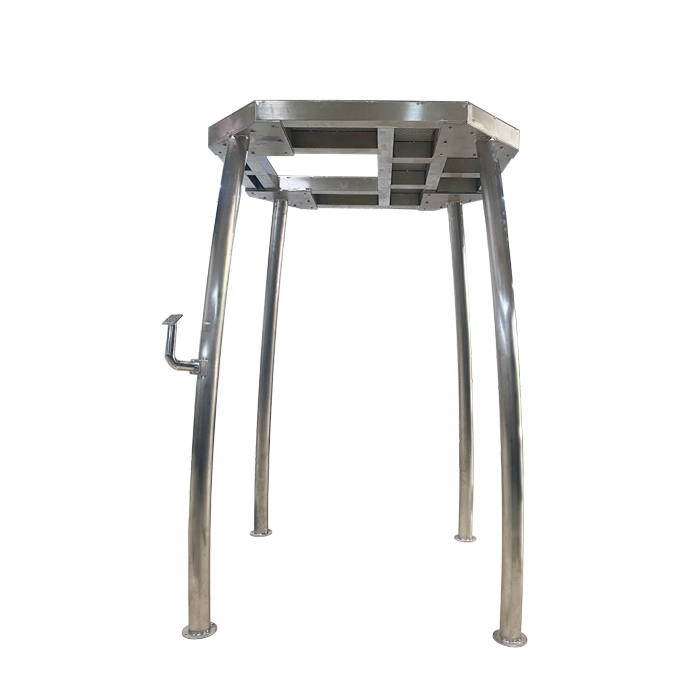 SS304 stainless steel multihead weigher mezzanine base structure for food processing environments